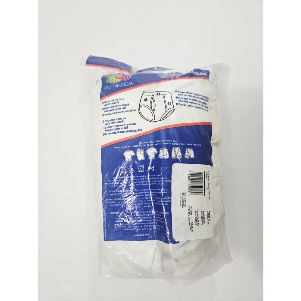 FRUIT‎ OF THE LOOM TIGHTY WHITEY  BRIEF UNDERWEAR 7 PACK SIZE XL NEW
